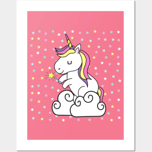 UNICORN CLOUDS Posters and Art